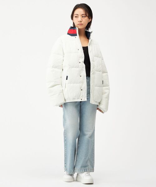 tommy jeans（トミー ジーンズ）の「DNAカラーパッファジャケット（ダウンジャケット/コート・メンズ・ネイビー/ホワイト・LARGE/SMALL/X-LARGE/MEDIUM）」の13枚目の写真