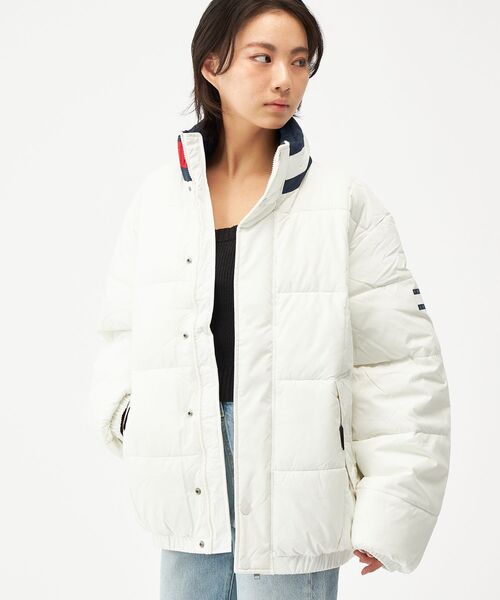 tommy jeans（トミー ジーンズ）の「DNAカラーパッファジャケット（ダウンジャケット/コート・メンズ・ネイビー/ホワイト・LARGE/SMALL/X-LARGE/MEDIUM）」の15枚目の写真