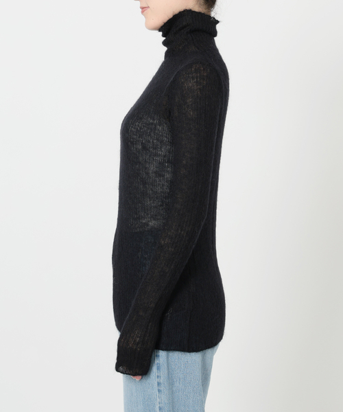 IENA LA BOUCLE(イエナラブークル)の「IENA LA BOUCLE MohairMixTURTLE(ニット/セーター・レディース・ブラック/チャコールグレー/パープル・FREE)」の12枚目の写真