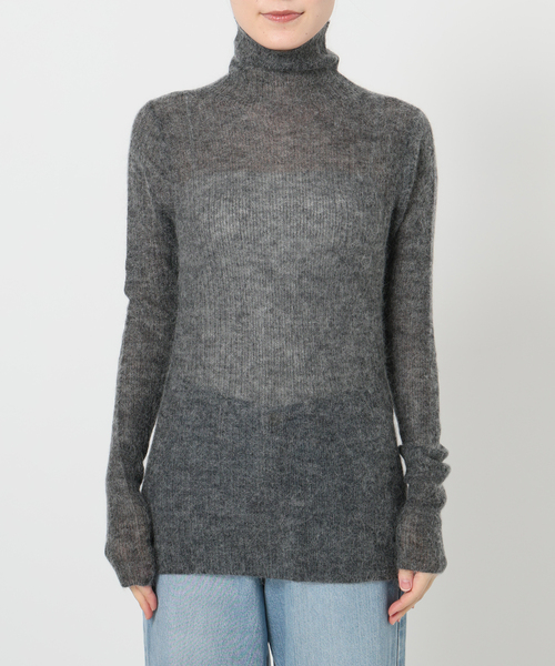 IENA LA BOUCLE(イエナラブークル)の「IENA LA BOUCLE MohairMixTURTLE(ニット/セーター・レディース・ブラック/チャコールグレー/パープル・FREE)」の18枚目の写真