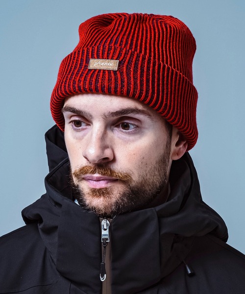 phenix(フェニックス)の「phenix(フェニックス)Melange Watch Hat メランジニットハット ニットキャップ(保温性/吸汗速乾)(ニットキャップ/ビーニー・メンズ・ブラック/ブルー/レッド・ONE SIZE)」の2枚目の写真