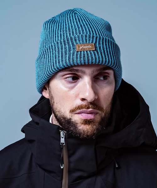 phenix(フェニックス)の「phenix(フェニックス)Melange Watch Hat メランジニットハット ニットキャップ(保温性/吸汗速乾)(ニットキャップ/ビーニー・メンズ・ブラック/ブルー/レッド・ONE SIZE)」の3枚目の写真