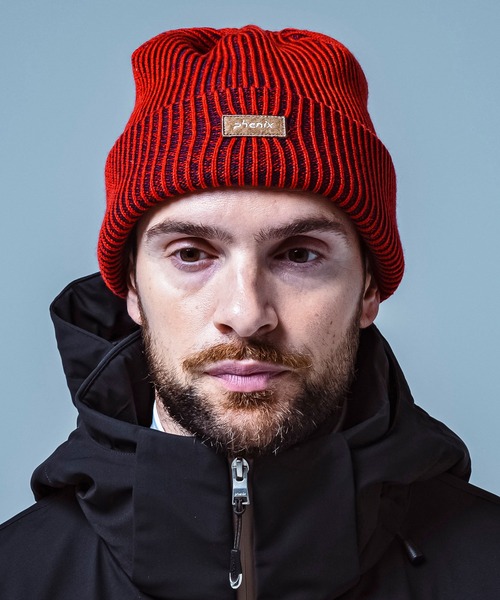 phenix(フェニックス)の「phenix(フェニックス)Melange Watch Hat メランジニットハット ニットキャップ(保温性/吸汗速乾)(ニットキャップ/ビーニー・メンズ・ブラック/ブルー/レッド・ONE SIZE)」の15枚目の写真