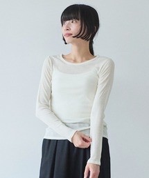 △washable super120/W crewneck プルオーバー