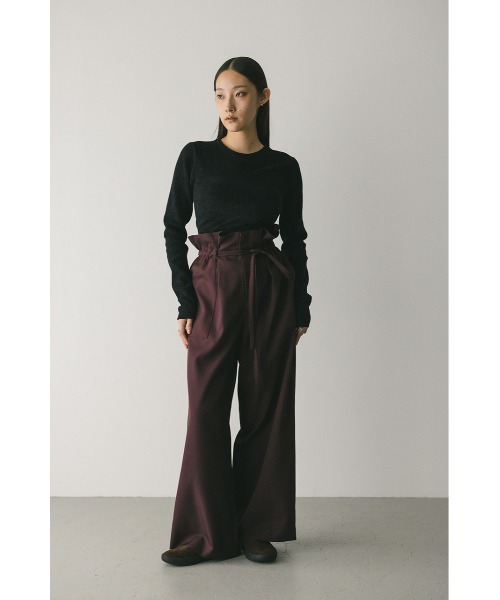 STYLEMIXER(スタイルミキサー)の「バックオープンベロアショートニット(ニット/セーター・レディース・ブラック/キャメル/ネイビー・FREE)」の5枚目の写真