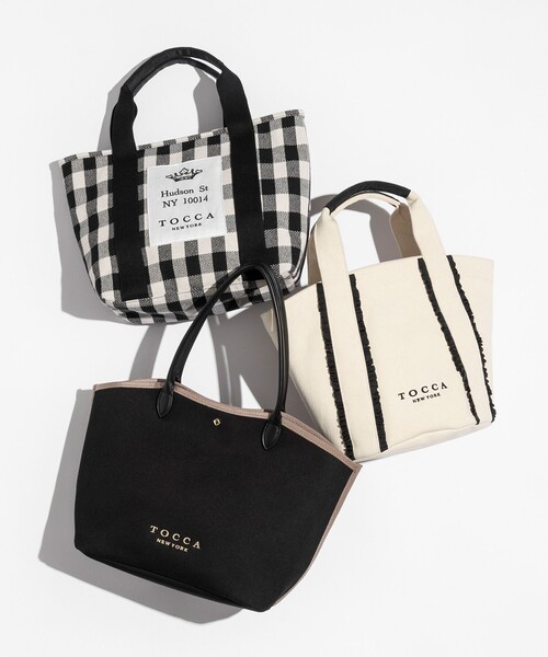 TOCCA(トッカ)の「TRILL TRIM CANVASTOTE キャンバストートバッグ(トートバッグ・レディース・ベージュ系/ブラック系/ブラック系5/アイボリー系・F)」の17枚目の写真