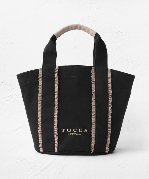 TOCCA(トッカ)の「TRILL TRIM CANVASTOTE キャンバストートバッグ(トートバッグ・レディース・ベージュ系/ブラック系/ブラック系5/アイボリー系・F)」の21枚目の写真