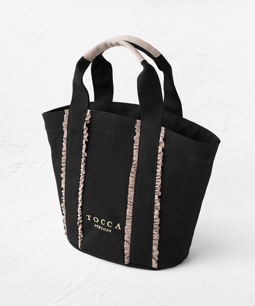 TOCCA(トッカ)の「TRILL TRIM CANVASTOTE キャンバストートバッグ(トートバッグ・レディース・ベージュ系/ブラック系/ブラック系5/アイボリー系・F)」の22枚目の写真