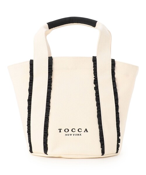 TOCCA(トッカ)の「TRILL TRIM CANVASTOTE キャンバストートバッグ(トートバッグ・レディース・ベージュ系/ブラック系/ブラック系5/アイボリー系・F)」の11枚目の写真