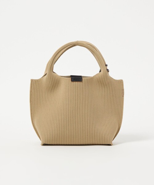 hALON＞ストライプ ニット トートバッグS（トートバッグ）｜hALON