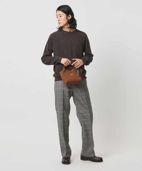 hALON（アーロン）の「＜hALON＞ストライプ ニット トートバッグS（トートバッグ・メンズ・ブラック/ブラウン系/ナチュラル/ダークグリーン・FREE）」の12枚目の写真