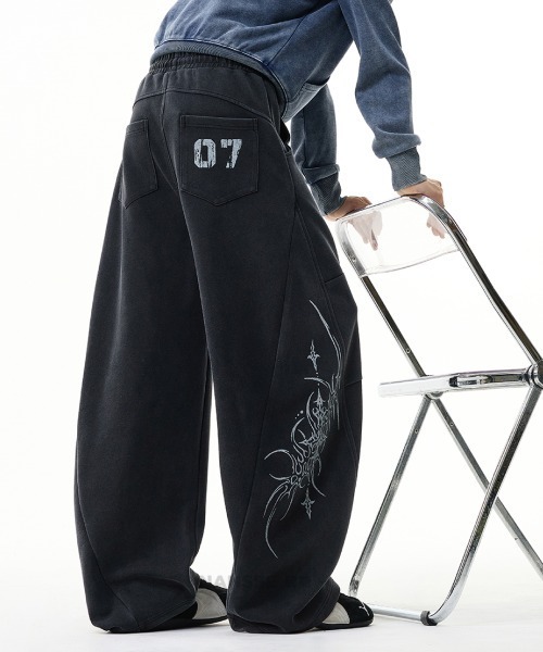 mushwear(マッシュウェア)の「07ワイドスウェットパンツ(スウェットパンツ・メンズ・ブラック・MEDIUM/LARGE/X-LARGE)」の12枚目の写真