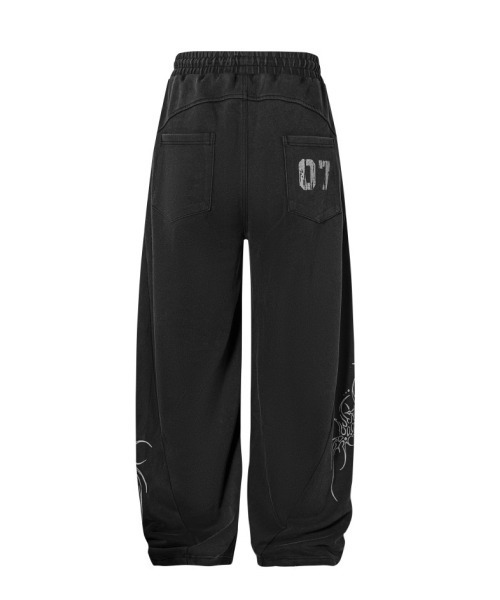 mushwear(マッシュウェア)の「07ワイドスウェットパンツ(スウェットパンツ・メンズ・ブラック・MEDIUM/LARGE/X-LARGE)」の14枚目の写真