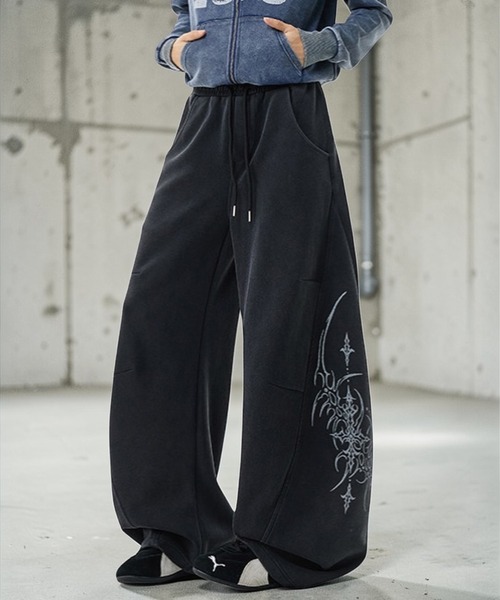 mushwear(マッシュウェア)の「07ワイドスウェットパンツ(スウェットパンツ・メンズ・ブラック・MEDIUM/LARGE/X-LARGE)」の22枚目の写真