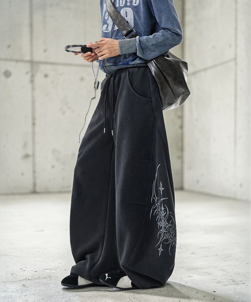 mushwear(マッシュウェア)の「07ワイドスウェットパンツ(スウェットパンツ・メンズ・ブラック・MEDIUM/LARGE/X-LARGE)」の18枚目の写真