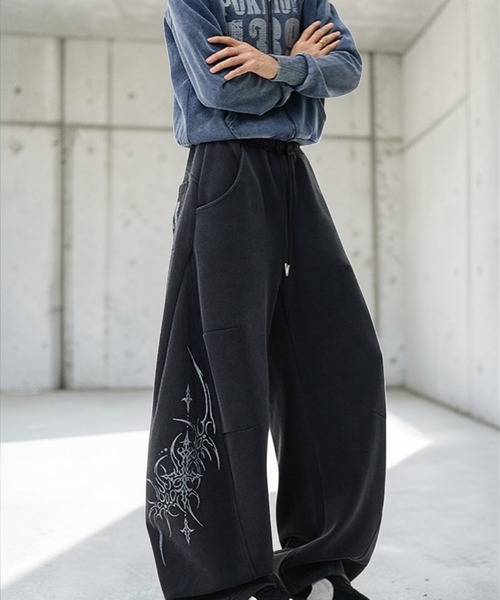 mushwear(マッシュウェア)の「07ワイドスウェットパンツ(スウェットパンツ・メンズ・ブラック・MEDIUM/LARGE/X-LARGE)」の17枚目の写真