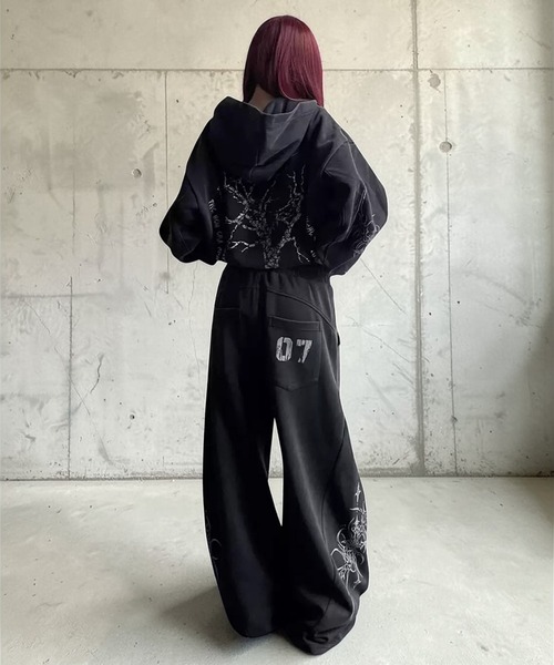 mushwear(マッシュウェア)の「07ワイドスウェットパンツ(スウェットパンツ・メンズ・ブラック・MEDIUM/LARGE/X-LARGE)」の16枚目の写真