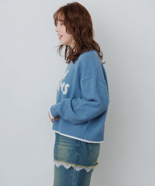 セール】サガラ刺繍ロゴNT（ニット/セーター）｜RETRO GIRL（レトロ