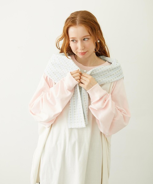 MILKFED.(ミルクフェド)の「MELTY CHERRY BIG TOP(Tシャツ/カットソー・レディース・オフホワイト/オートミール/ホワイト・ONE SIZE)」の14枚目の写真