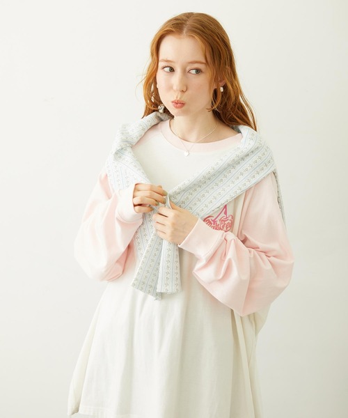 MILKFED.(ミルクフェド)の「MELTY CHERRY BIG TOP(Tシャツ/カットソー・レディース・オフホワイト/オートミール/ホワイト・ONE SIZE)」の15枚目の写真