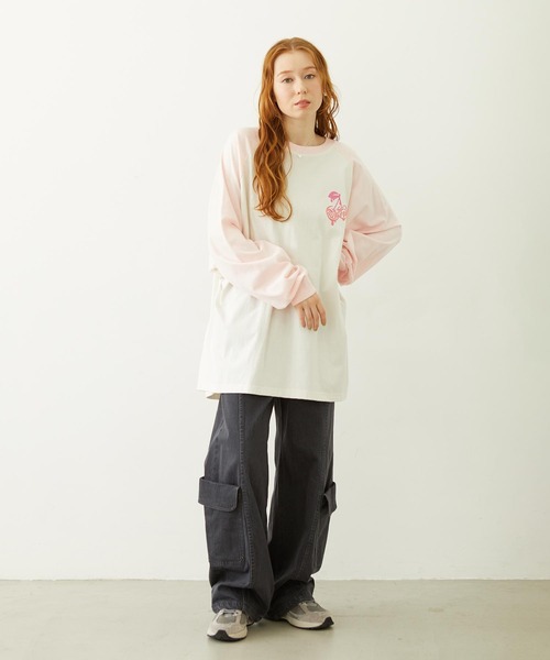 MILKFED.(ミルクフェド)の「MELTY CHERRY BIG TOP(Tシャツ/カットソー・レディース・オフホワイト/オートミール/ホワイト・ONE SIZE)」の19枚目の写真