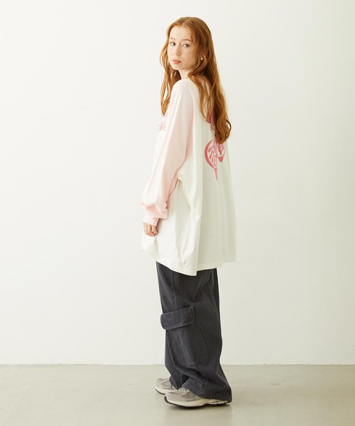 MILKFED.(ミルクフェド)の「MELTY CHERRY BIG TOP(Tシャツ/カットソー・レディース・オフホワイト/オートミール/ホワイト・ONE SIZE)」の21枚目の写真
