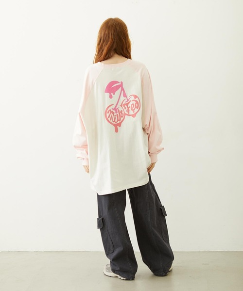 MILKFED.(ミルクフェド)の「MELTY CHERRY BIG TOP(Tシャツ/カットソー・レディース・オフホワイト/オートミール/ホワイト・ONE SIZE)」の22枚目の写真
