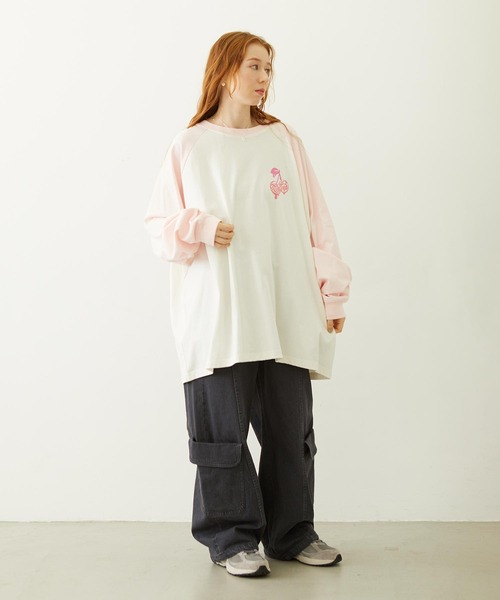 MILKFED.(ミルクフェド)の「MELTY CHERRY BIG TOP(Tシャツ/カットソー・レディース・オフホワイト/オートミール/ホワイト・ONE SIZE)」の18枚目の写真