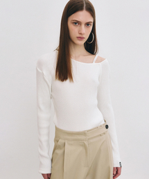 SHOULDER STRAP NICOLE LABEL KNIT_IVORY