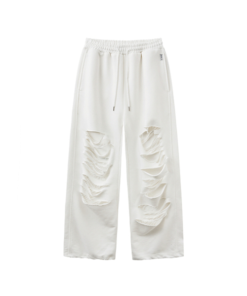 RENSE（レンセ）の「Damage Sweat Pants White（スウェットパンツ・レディース・その他・OS）」の3枚目の写真