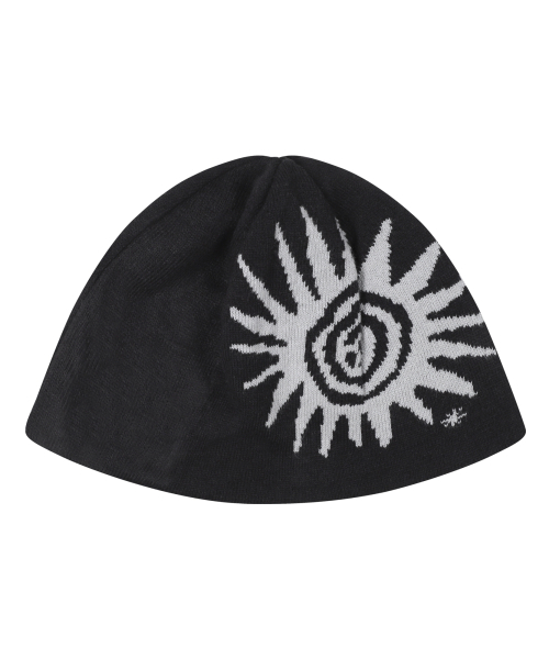 セール】Sun Jacquard Beanie (Black)（ニットキャップ/ビーニー