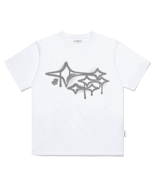 ESCAPEFROM(エスケープフロム)の「グラフィティスタープリントオーバーサイズ半袖Tシャツホワイト(Tシャツ/カットソー・レディース・その他・SMALL/MEDIUM/LARGE)」の1枚目の写真