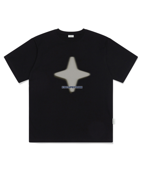 ESCAPEFROM(エスケープフロム)の「ノイズダイヤモンドプリントオーバーサイズ半袖Tシャツブラック(Tシャツ/カットソー・レディース・その他・SMALL/MEDIUM/LARGE)」の1枚目の写真