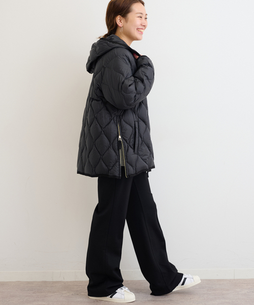 TAION(タイオン)の「《追加》別注【TAION / タイオン】 フードダウンコート(ダウンジャケット/コート・レディース・ブラック/ブラウン/ネイビー・FREE)」の6枚目の写真