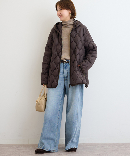 TAION(タイオン)の「《追加》別注【TAION / タイオン】 フードダウンコート(ダウンジャケット/コート・レディース・ブラック/ブラウン/ネイビー・FREE)」の13枚目の写真