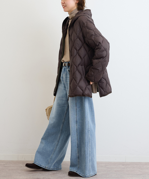 TAION(タイオン)の「《追加》別注【TAION / タイオン】 フードダウンコート(ダウンジャケット/コート・レディース・ブラック/ブラウン/ネイビー・FREE)」の14枚目の写真