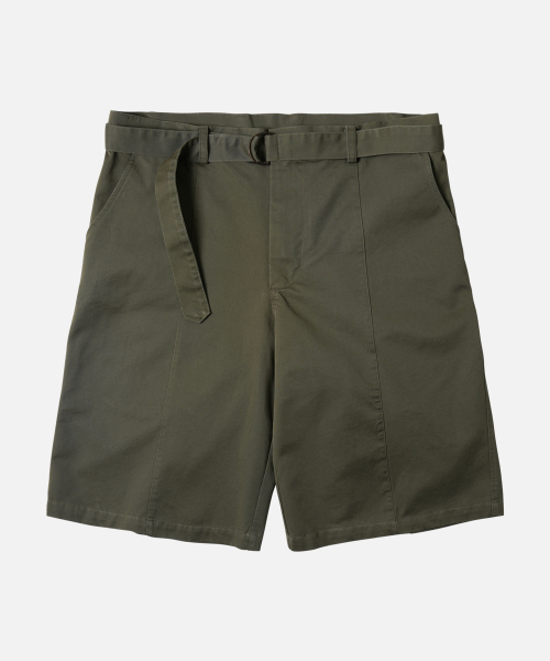 FRIZMWORKS(フリズムワークス)の「CHINO BELTED WORK BERMUDA SHORTS _ MUD(その他パンツ・メンズ・その他・MEDIUM/LARGE/X-LARGE)」の1枚目の写真