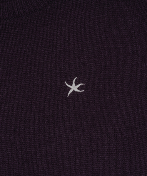 THECOLDESTMOMENT(ザコールデストモーメント)の「TCM starfish mini logo knit (purple)(ニット/セーター・レディース・その他・LARGE/SMALL/MEDIUM)」の5枚目の写真