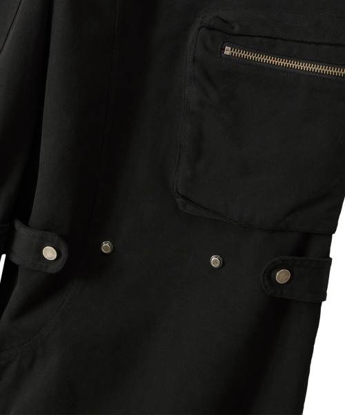 WOOALONG(ウアロン)の「Lowrise Washed Curve Cargo Pants - BLACK(その他パンツ・レディース・ブラック・LARGE/SMALL/MEDIUM)」の6枚目の写真