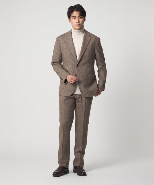 A DAY IN THE LIFE UNITED ARROWS(アデイインザライフユナイテッドアローズ)の「ホームスパン ベージュ テーラードジャケット-セットアップ対応-<A DAY IN THE LIFE>(テーラードジャケット・メンズ・ベージュ・S/L/M/XL)」の4枚目の写真