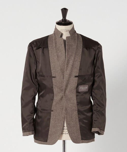 A DAY IN THE LIFE UNITED ARROWS(アデイインザライフユナイテッドアローズ)の「ホームスパン ベージュ テーラードジャケット-セットアップ対応-<A DAY IN THE LIFE>(テーラードジャケット・メンズ・ベージュ・S/L/M/XL)」の15枚目の写真