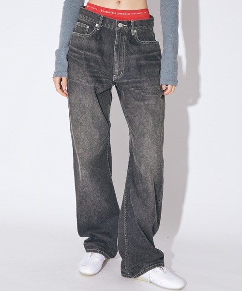 beautiful people（ビューティフルピープル）の「selvedge denim      classic vintage（デニムパンツ・レディース・ブラック/インディゴブルー・38/36/40）」の5枚目の写真