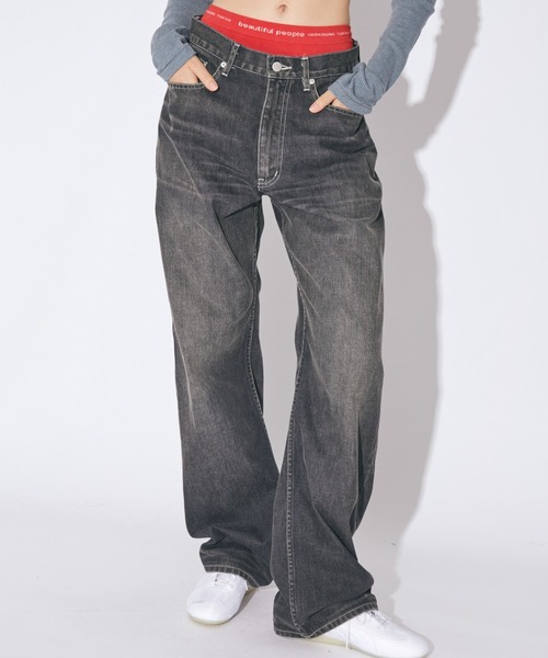 beautiful people（ビューティフルピープル）の「selvedge denim      classic vintage（デニムパンツ・レディース・ブラック/インディゴブルー・38/36/40）」の6枚目の写真