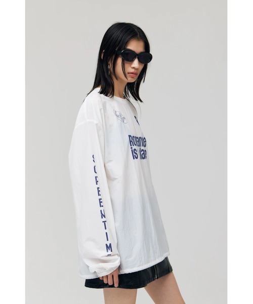 FELICITY(フェリシティ)の「Nylon Logo L/T-Shirt(Tシャツ/カットソー・レディース・ブラック/ホワイト・2)」の3枚目の写真