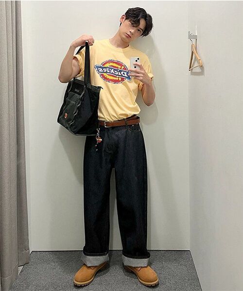 GLW（ジーエルダブリュ）の「[ノンフェイド] イージーワイドデニムパンツ ローインディゴ（デニムパンツ・レディース・その他・X-LARGE/X-SMALL/XX-SMALL/LARGE/MEDIUM/SMALL）」の14枚目の写真