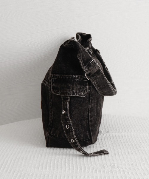 Miniministore(ミニミニストア)の「デニム ショルダーバッグ A4 大容量(ショルダーバッグ・レディース・インディゴブルー/ブラック/サックスブルー・FREE)」の18枚目の写真