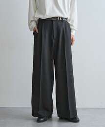 CRAFT STANDARD BOUTIQUE | ウールライクポリツイルワイドパンツ(その他パンツ)