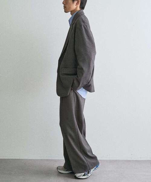 CRAFT STANDARD BOUTIQUE（クラフトスタンダードブティック）の「ウールライクポリツイルワイドパンツ（その他パンツ・メンズ・ベージュ/ブラウン/ブラック/グレー・S/M/L）」の21枚目の写真