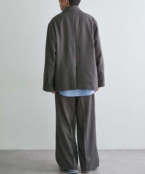 CRAFT STANDARD BOUTIQUE（クラフトスタンダードブティック）の「ウールライクポリツイルワイドパンツ（その他パンツ・メンズ・ベージュ/ブラウン/ブラック/グレー・S/M/L）」の20枚目の写真