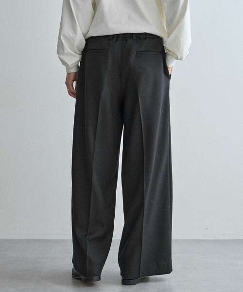 CRAFT STANDARD BOUTIQUE（クラフトスタンダードブティック）の「ウールライクポリツイルワイドパンツ（その他パンツ・メンズ・ベージュ/ブラウン/ブラック/グレー・S/M/L）」の9枚目の写真